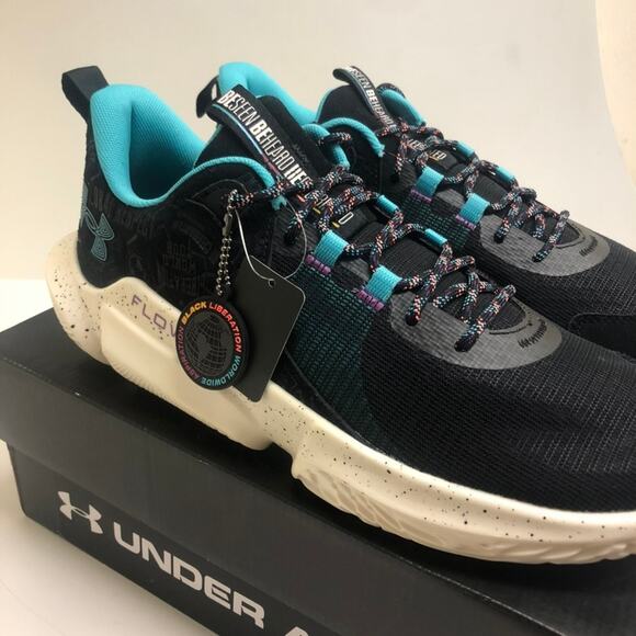 NIB RARE Under Armour Curry Flow Futr X 2 Black History Month Men's Size 14 - Picture 4 of 12